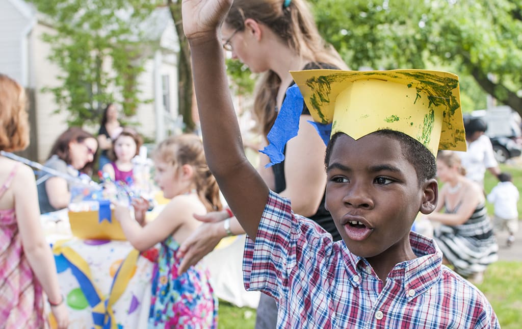 Kids at a special school fundraiser