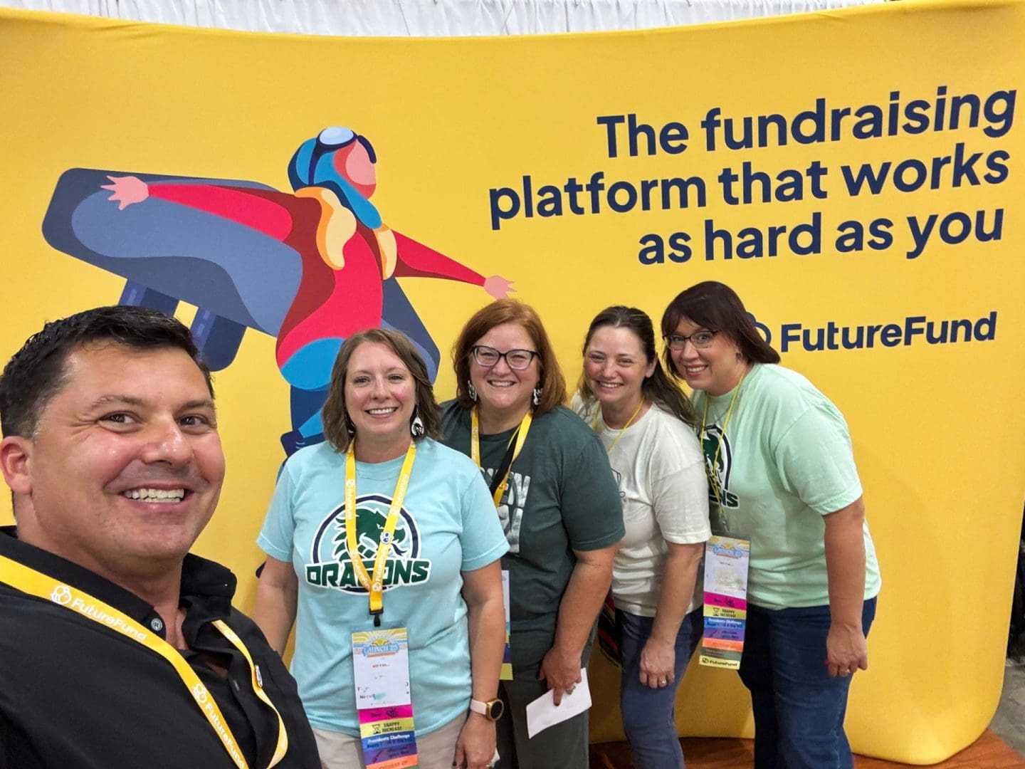 Darian Shimy with PTA volunteers at our Texas PTA Launch 2025 booth